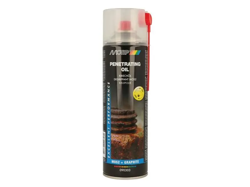 MOTIP Pro Spray d'huile pénétrante avec Graphite & MoS2, 500ml