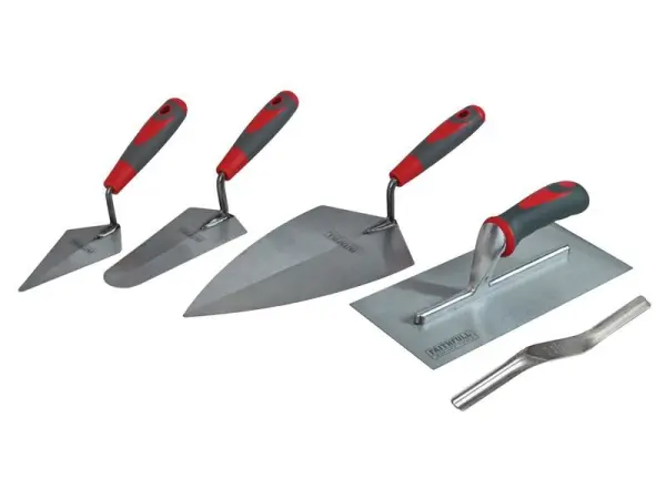 Faithfull Soft Grip Handle Trowel Set (5 Piece)