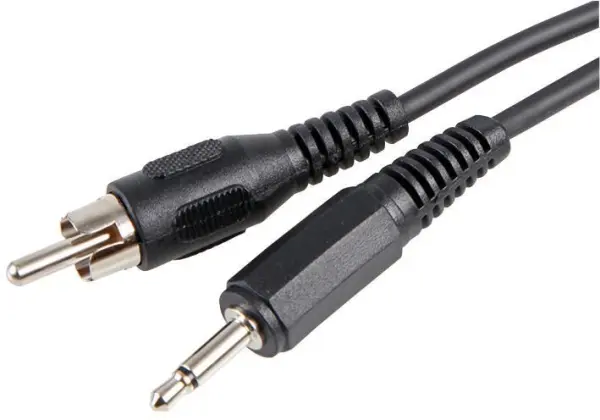 Câble audio Pro Signal 3,5mm mono jack vers RCA, 1,2m noir