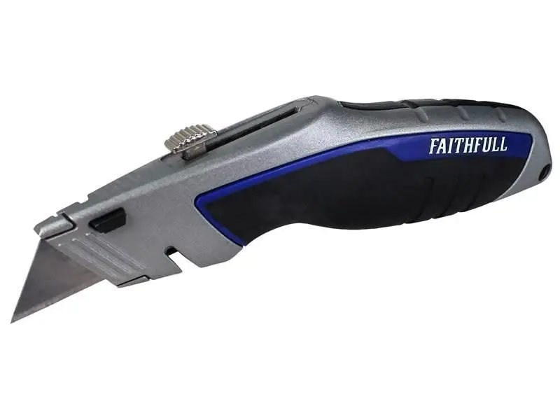 Faithfull Coltello Multiuso Professionale Retrattile con 5 Lame