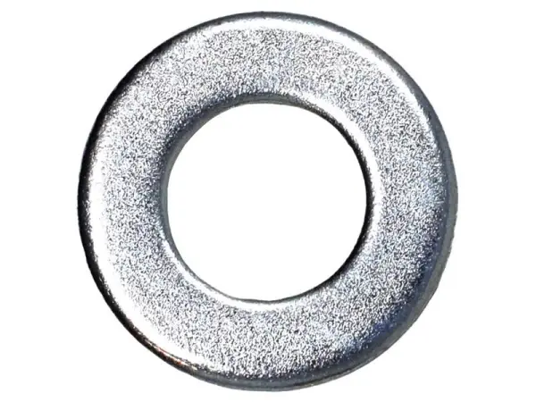 METALMATE Rondelle Lisce Tipo B Zincate Luminose 6mm (Confezione da 100)