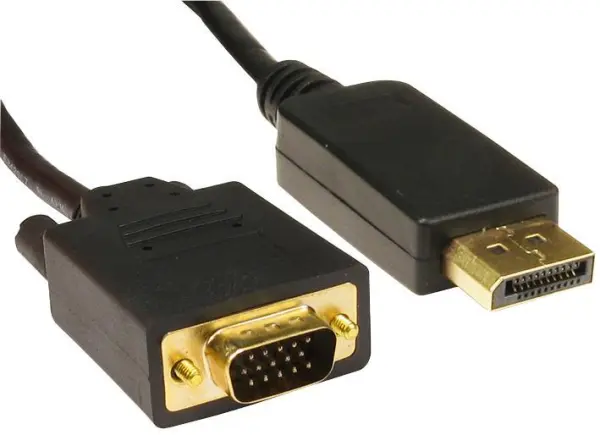 PRO SIGNAL - Câble DisplayPort vers VGA, 5m, Noir