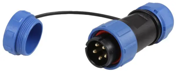 PRO ELEC SP211 Series 5-Pole Inline Connector Plug, IP68, 7-12mm