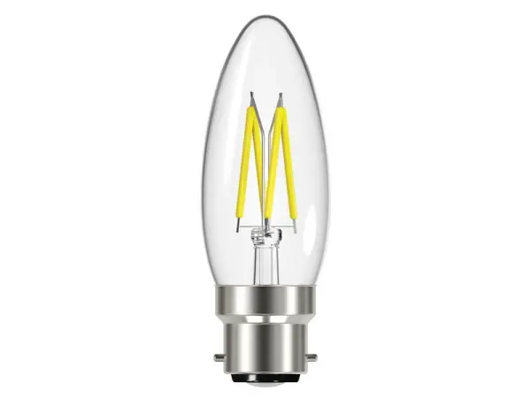 Energizer® LED Kerzen-Filament-Lampe BC (B22) nicht dimmbar, Warmweiß 250 lm 2,