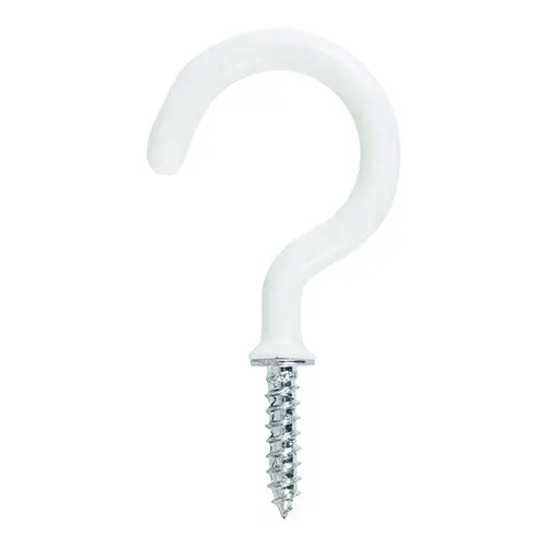 Timco White Cup Hooks, 38mm, 4-Pack