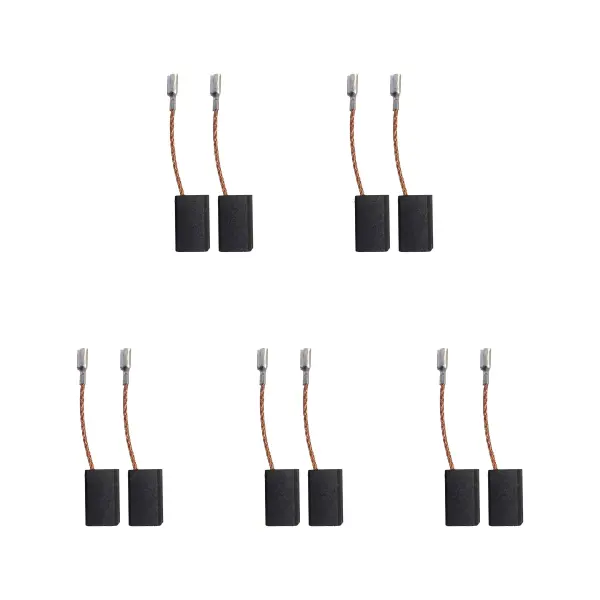 CarbonBr 5 sets van 2x koolstofborstels voor Milwaukee slijpmachine (6x9x15,5mm