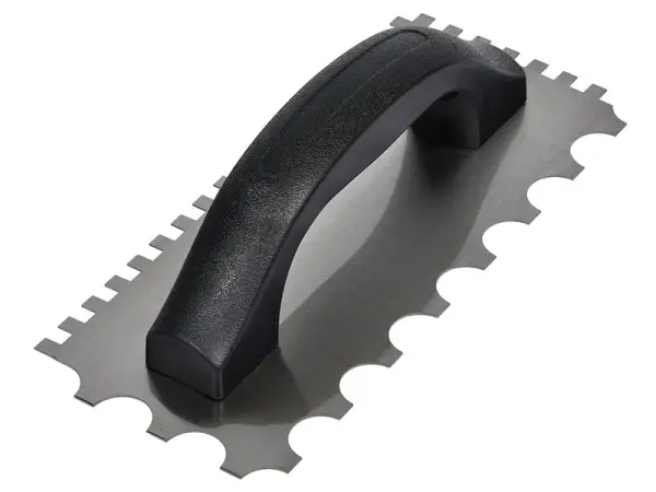 Vitrex Paleta para Adhesivo de Pared y Suelo, Muescas 6/20mm Cuadradas/Redondas