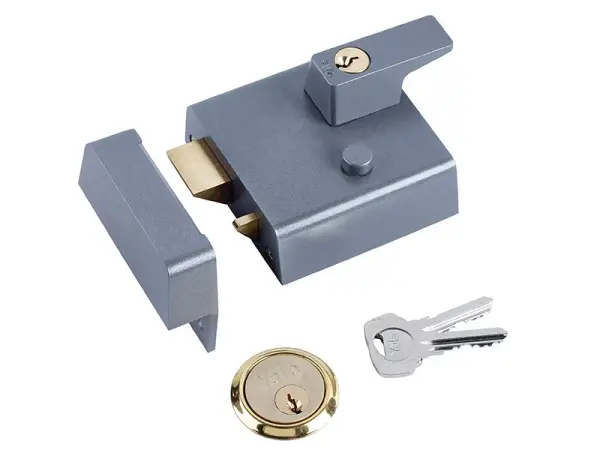 Yale Locks - P1 Doppelsicherheits-Nachtverriegelung 60mm DMG Dunkelgrau