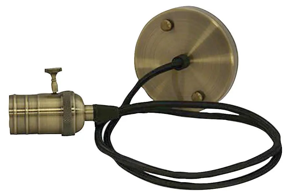 TIME LED - Lampu Gantung Antik, Satin Gangsa Licin, E27