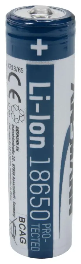 ANSMANN 3.6V 2600mAh 18650 Lithium-Ion Battery