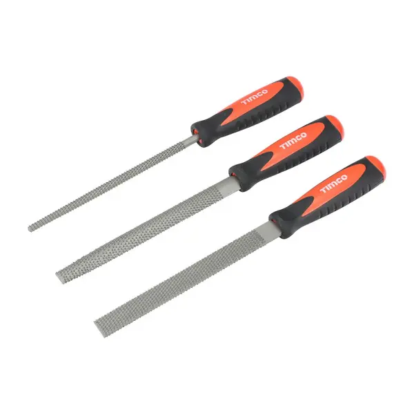 Timco Double-Sided Rasp Set, 3-Piece, High-Grade Steel
