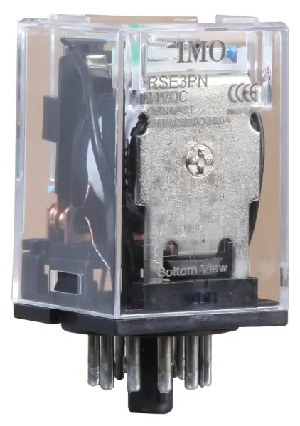 IMO RSE Series 24V DC 10A 11-Pin Plug-In Changeover Relay
