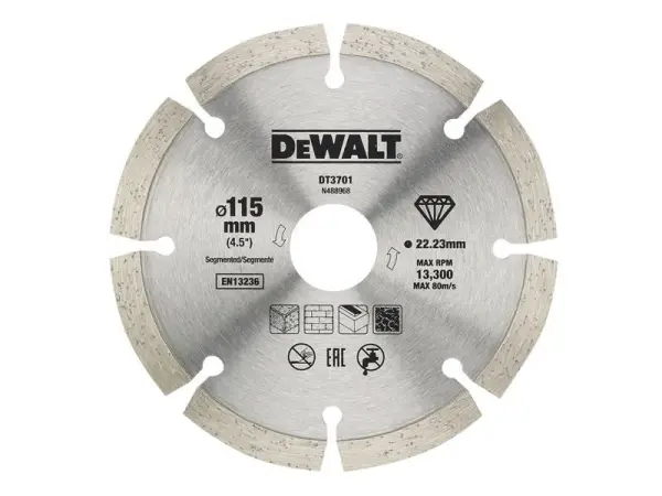 Dewalt 115mm Dry Diamond Blade (2 Pack)