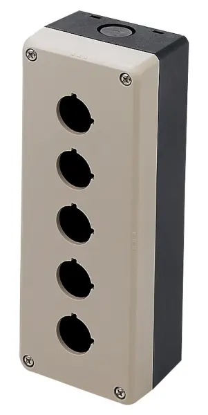 IDEC Polycarbonate 5 Hole Switch Control Centre Enclosure, IP65, 200x76x59.7mm