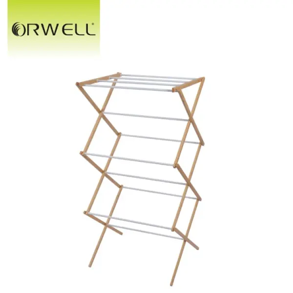 Orwell 3-Tier Bamboo Clothes Airer