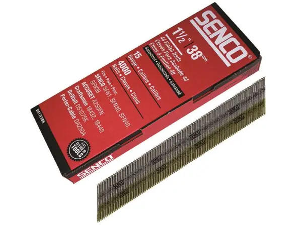 Senco Chiodini Galvanizzati a Punta Liscia 15G x 38mm (Confezione da 4000)