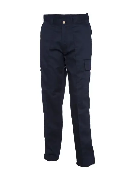 Uneek Unisex Cargo Trousers – Navy Poly-Cotton, Size 50