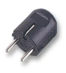 PRO ELEC Rewireable Schuko Plug, 16A, 250V, Black