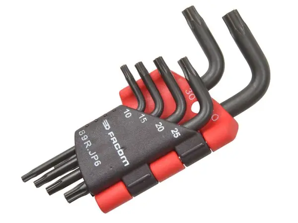 Facom 89R.JP6 ResisTORX Hex Key Set, 6-Piece (TX10-TX40)