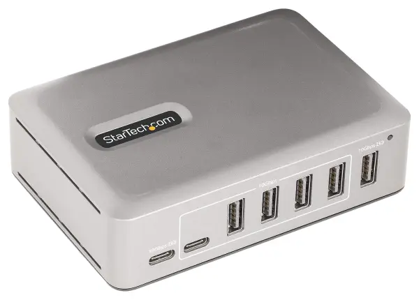 StarTech.com 7 Port USB 3.2 Gen 2 Desktop Hub with 65W Power Delivery