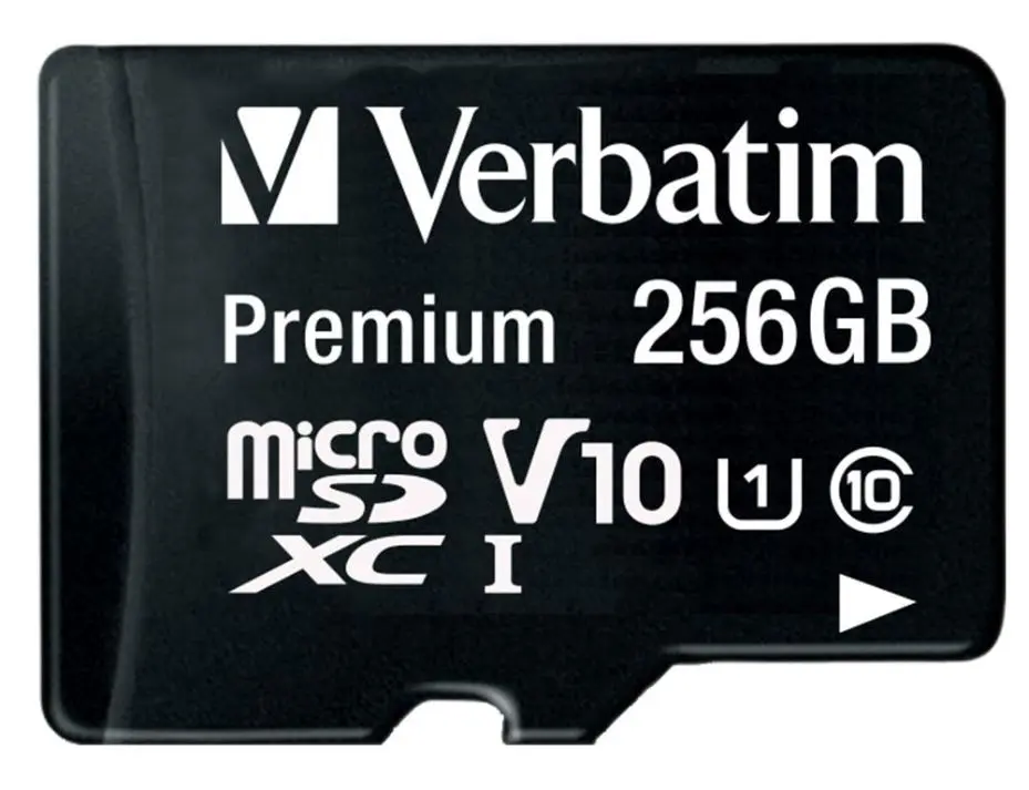 VERBATIM 優質 U1 MicroSDXC 記憶卡及SD轉接卡 256GB