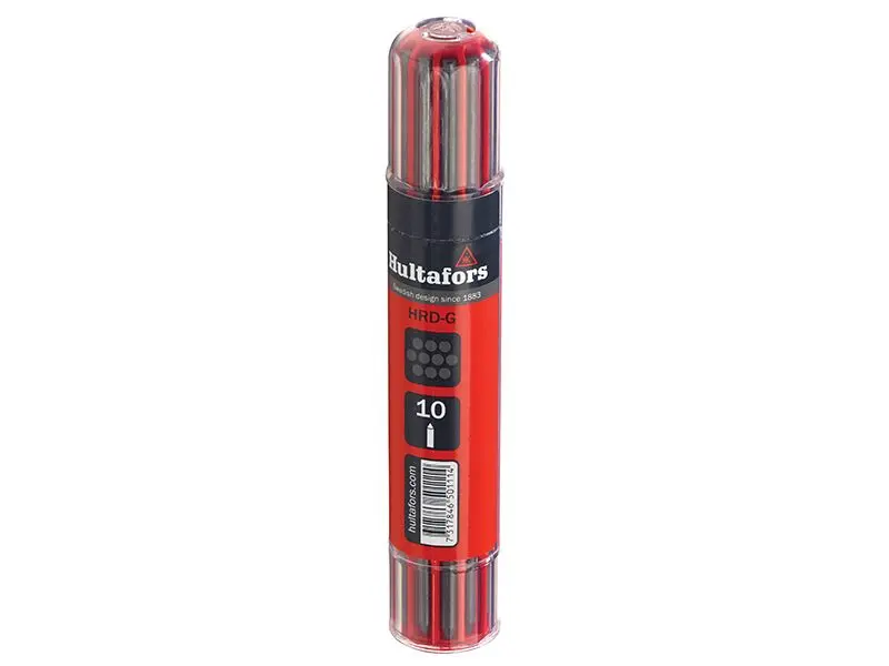 Hultafors Dry-Marker Graphite Refills, Pack of 10