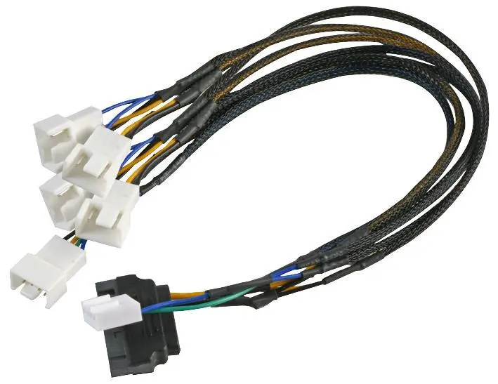 AKASA SATA to 5x PWM Fan Power Splitter Lead, 45cm