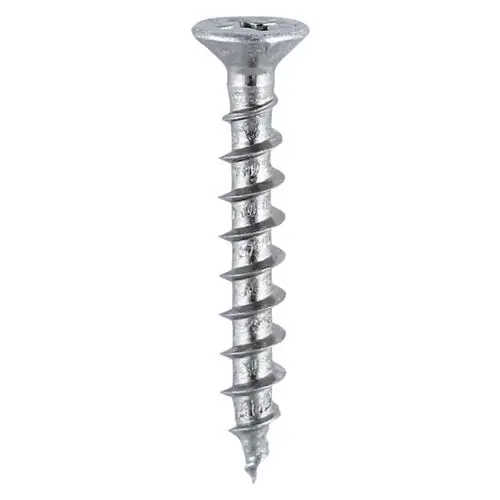 Timco Countersunk Ribbed Window Screws 4.3x55mm, Zinc, 500pk