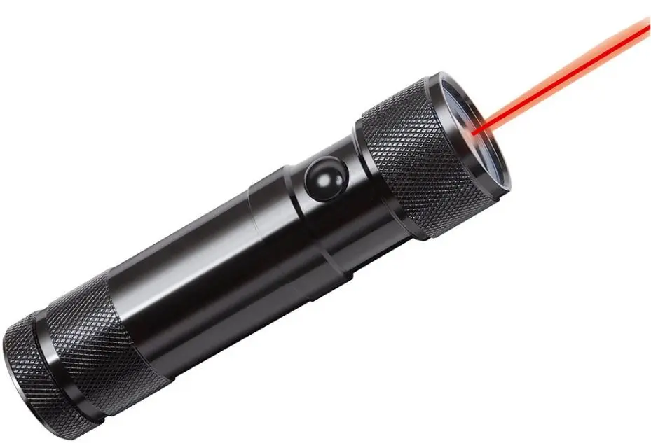 BRENNENSTUHL Eco-LED Torch with Laser Pointer, 45lm, AAA Batteries