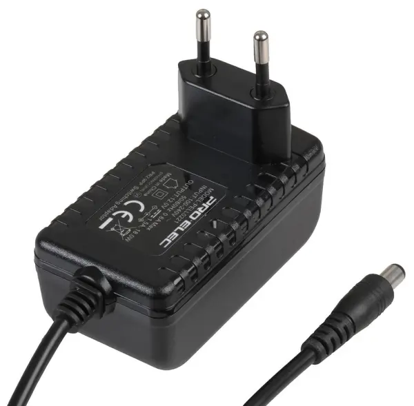 PRO ELEC Euro Plug-In Power Supply 2.1mm - 12V 2A 24W 2.1mm