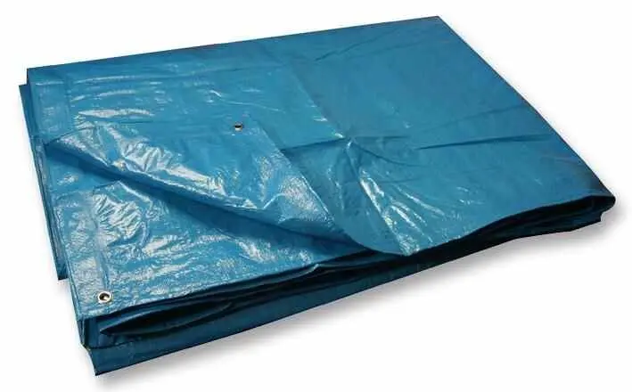Duratool Polyethylene Tarpaulin, 9ft x 6ft, Blue