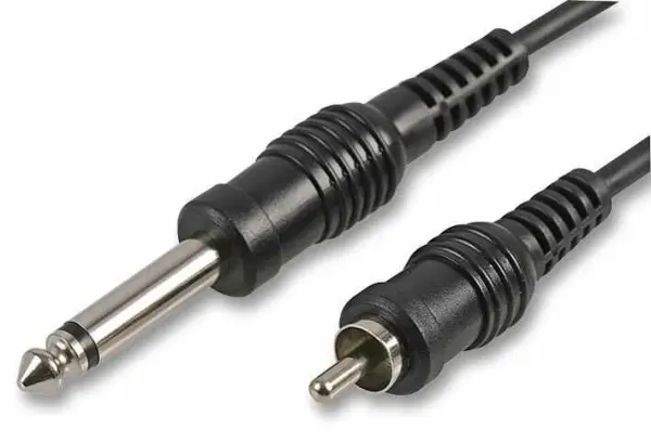 PULSE Cavo Jack Mono 6.35mm a RCA, 3m, Nero