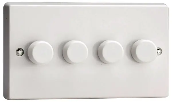 VARILIGHT 4 Gang LED Dimmer Switch, 2 Way, 120W