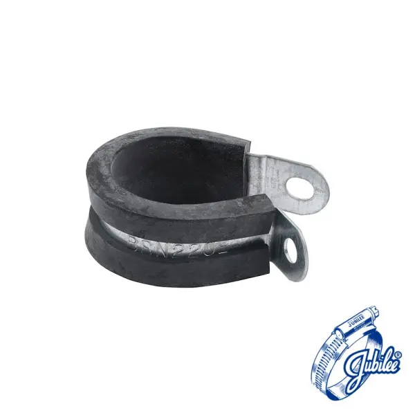 Jubilee P Clip, Gegalvaniseerd Staal, 22mm met EPDM Voering (Verpakking van 20)