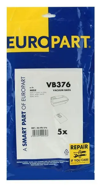 EUROPART Bolsas de Polvo para Aspiradora Miele GN Series, Pack de 5