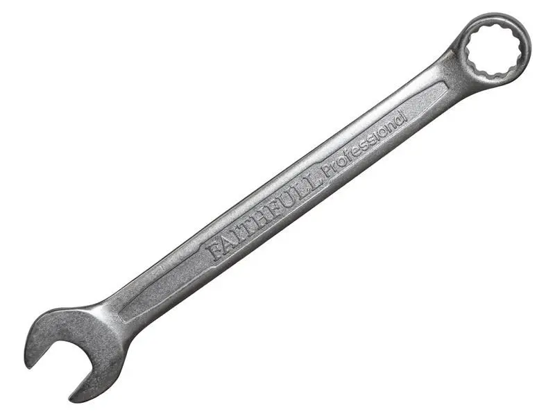 Faithfull Combination Spanner, CV Steel, 15mm, Satin Finish