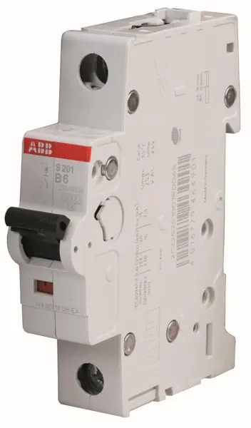 ABB 6A SP Type B MCB, 1 Pole, 277VAC
