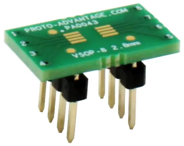 Proto-Advantage VSOP-8 to DIP-8 SMT Adaptor, 0.65mm Pitch
