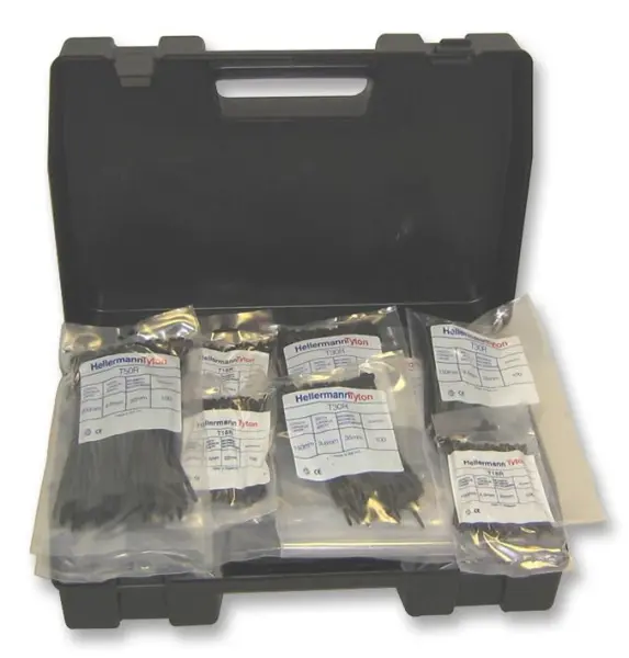PRO POWER Nylon Cable Tie Kit, 2500-Piece, Black