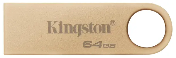 Kingston DataTraveler SE9 G3 USB 3.2 Gen 1 Flash Drive, 64GB, Gold