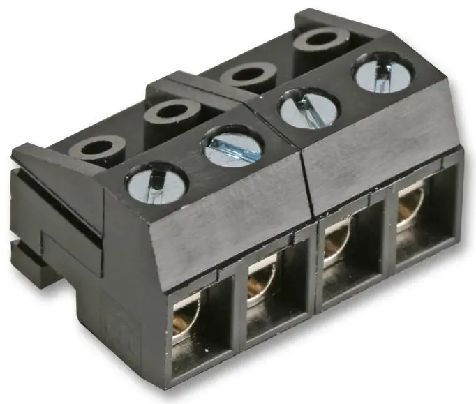 CAMDENBOSS 4-Way Pluggable Terminal Block, 5mm Pitch, 10A, 250V
