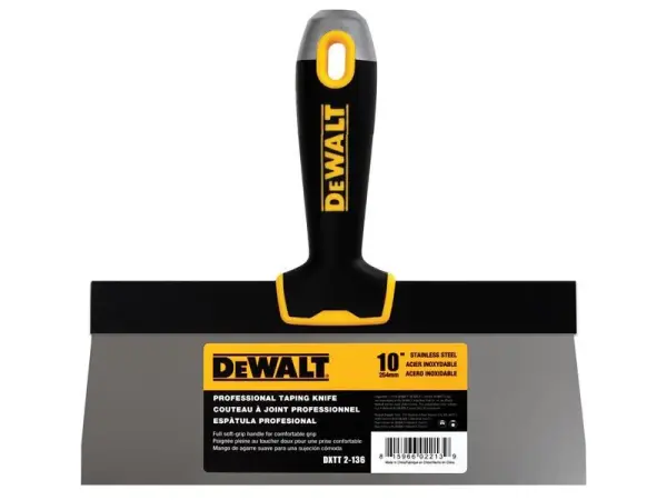 DEWALT Spatola per Cartongesso con Impugnatura Morbida 250mm (10 pollici)