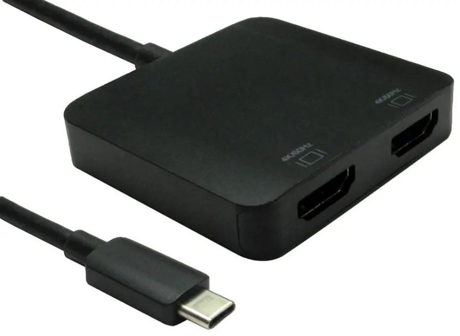 NEWLINK Adaptador USB-C a HDMI Dual, 4K UHD 60Hz
