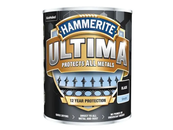Hammerite ウルティマ メタルペイント スムースブラック 750ml