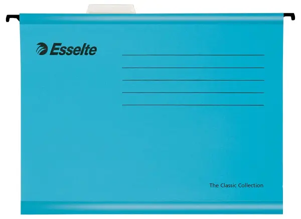 ESSELTE Foolscap Classic Reinforced Suspension Files, 25 Pack - Blue