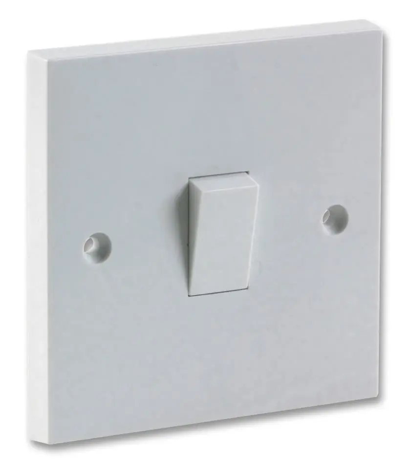 Pro Elec 2-Way Single Light Switch, White
