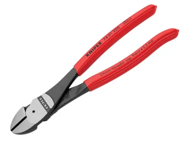 Knipex 고지렛대 다이아고날 커터 200mm, PVC 그립