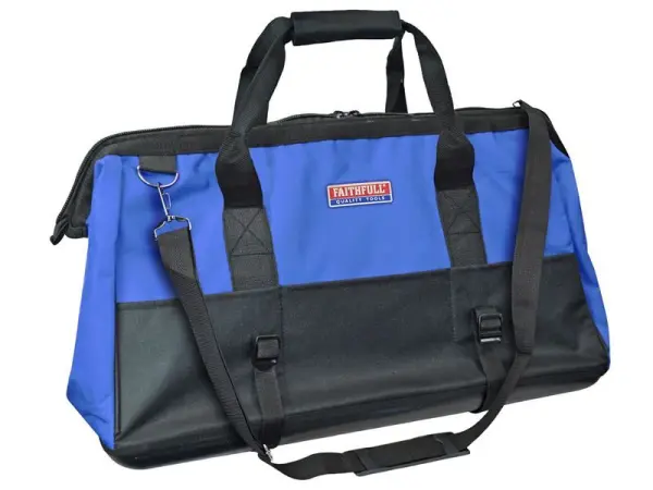 Faithfull Hard Base Tool Bag, 61cm (24in), Heavy-Duty Polyester