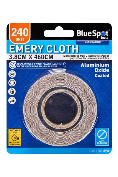 Blue Spot Tools 240目砂布卷 3.8厘米 x 460厘米