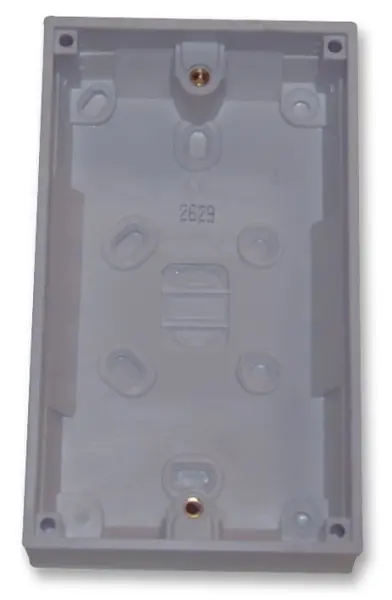 PRO ELEC Scatola di derivazione superficiale 2 canali bianca, 32mm